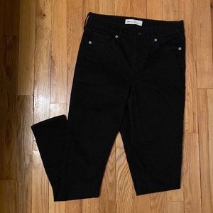 Gap jet black skinny jeans